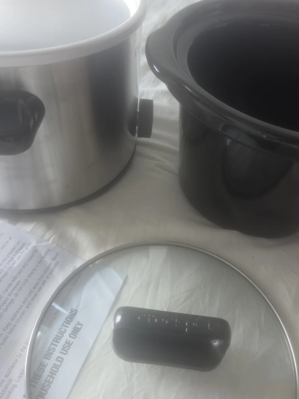 Crock-Pot Stainless Steel 2-Quart Slow Cooker — Silver/Black